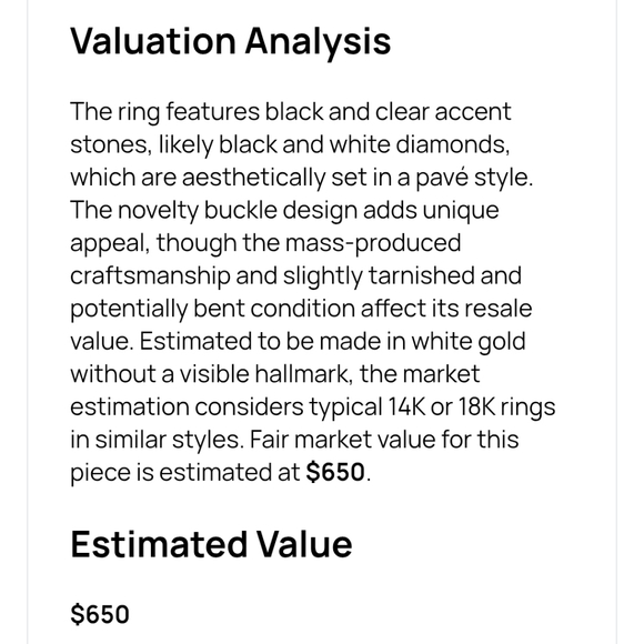 Buckle Ring With Diamonds - Picture 12 of 12